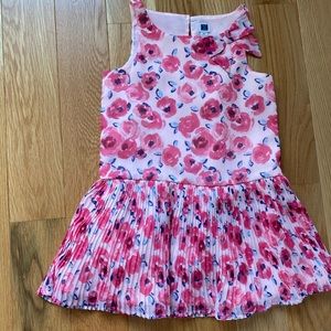 Janie and Jack rose floral drop waist dress 2T